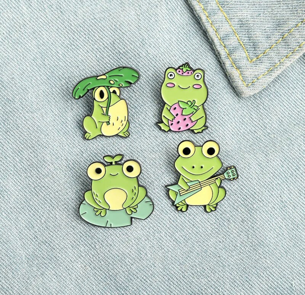 Cute Frogs Collection enamel pin - view 1