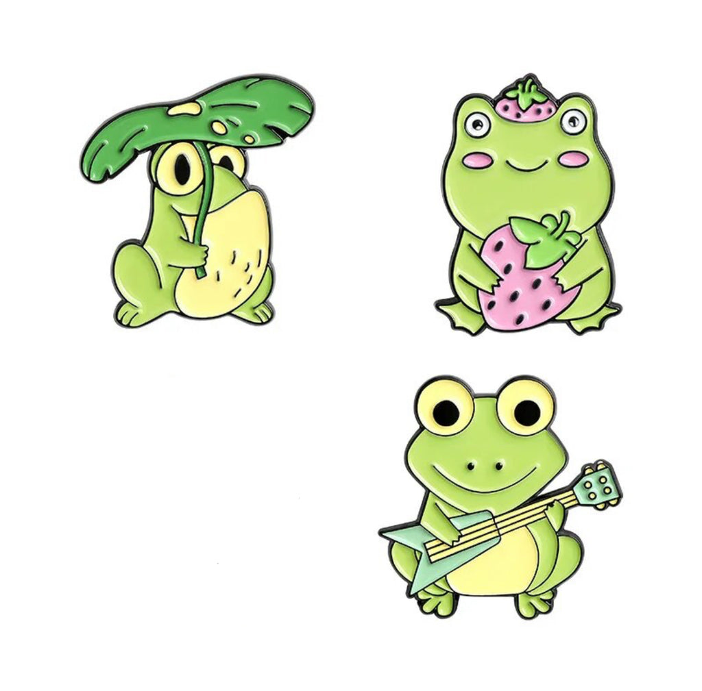Cute Frogs Collection enamel pin - view 2
