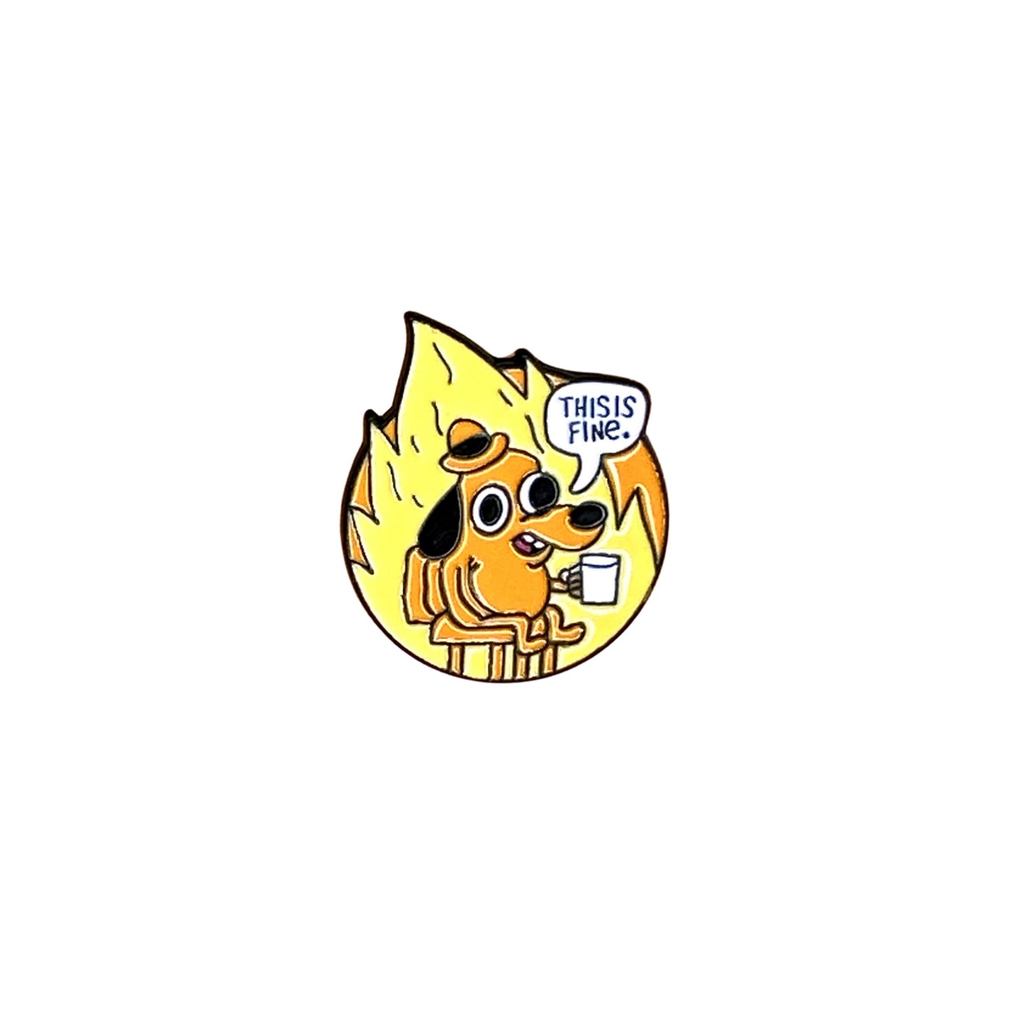 “This is Fine” Burning Dog