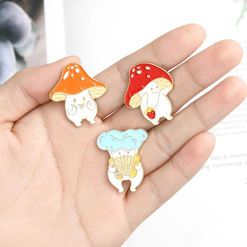 Mushroom's Club enamel pin - view 3