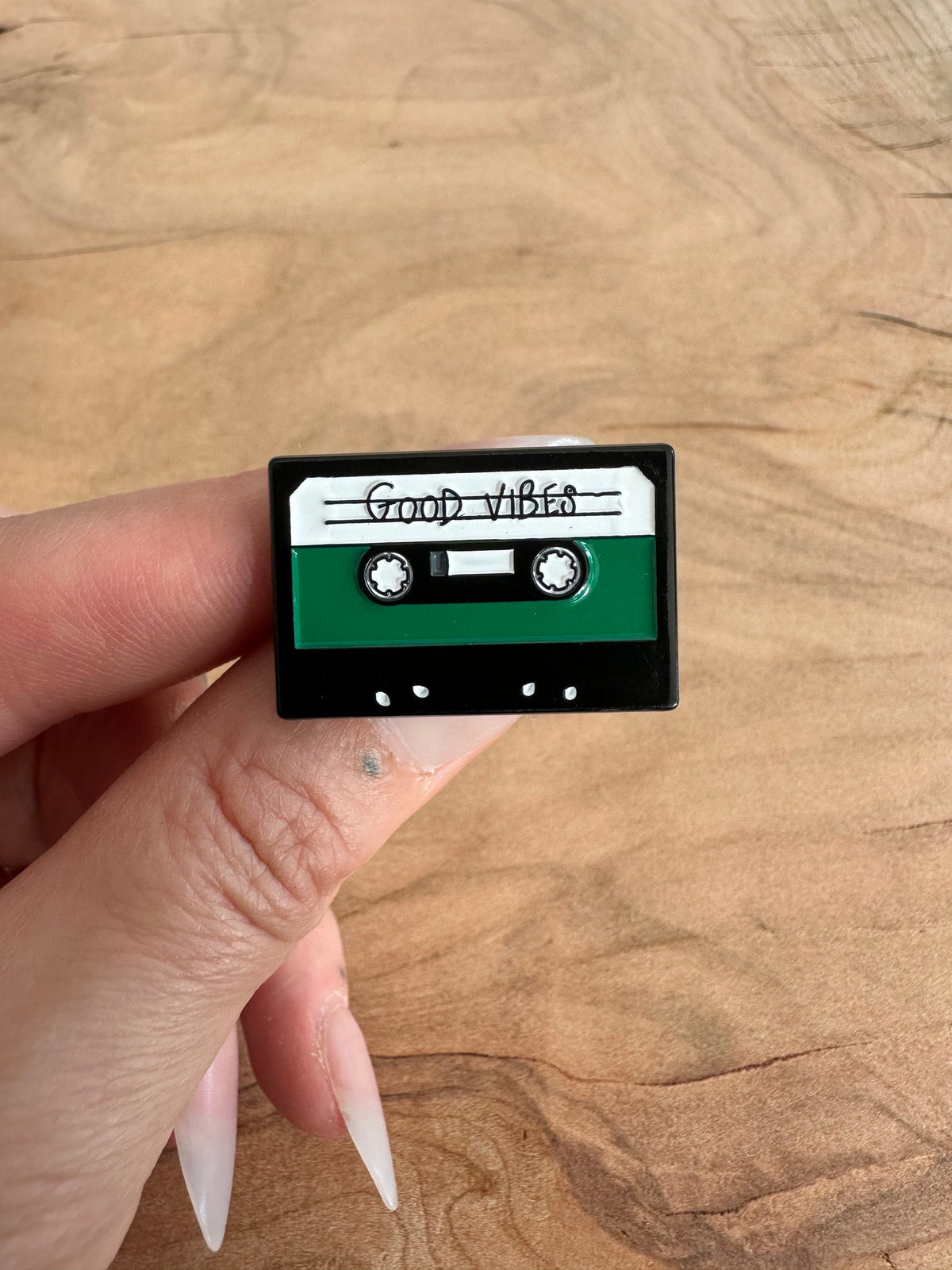 Music Tape / Good Vibes enamel pin - view 1
