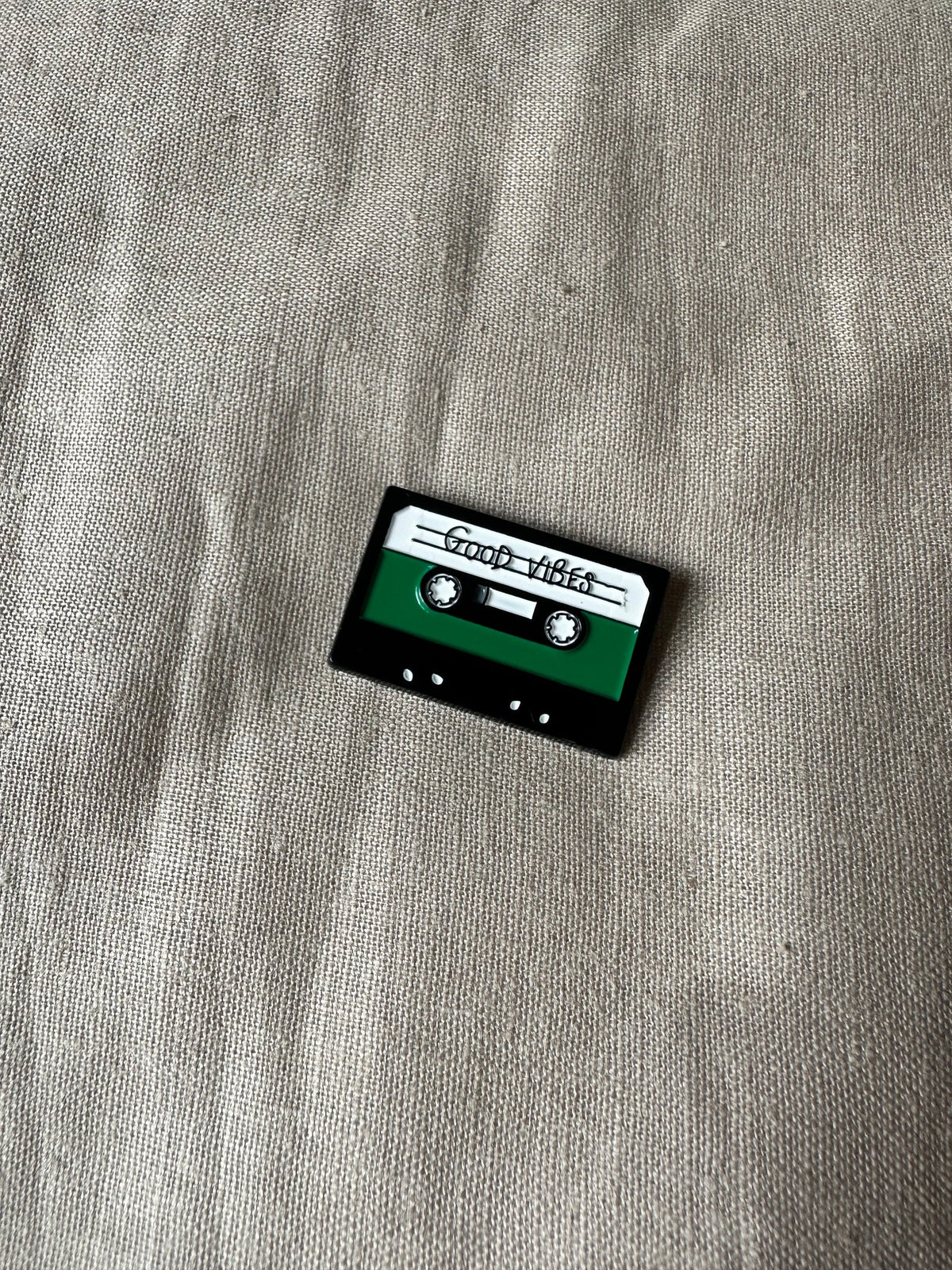 Music Tape / Good Vibes enamel pin - view 4