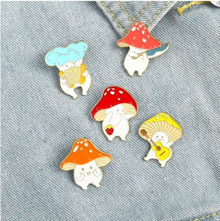 Mushroom's Club enamel pin - view 2