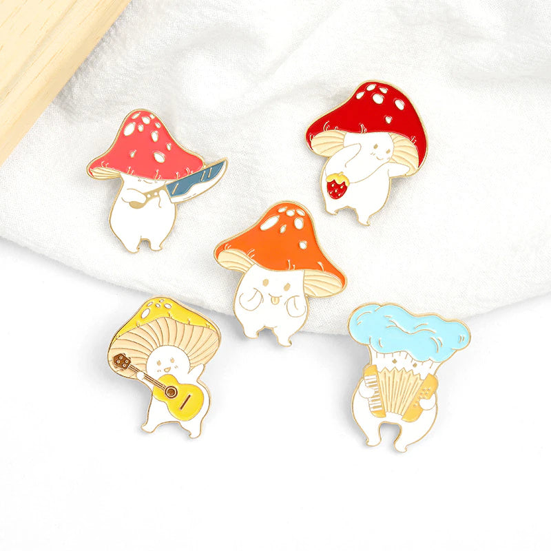 Mushroom's Club enamel pin - view 1